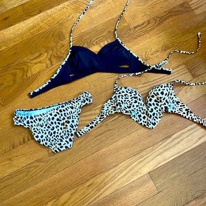 PINK 3- pc swimsuit SZ XS VICTORIA SECRET all 3 pieces